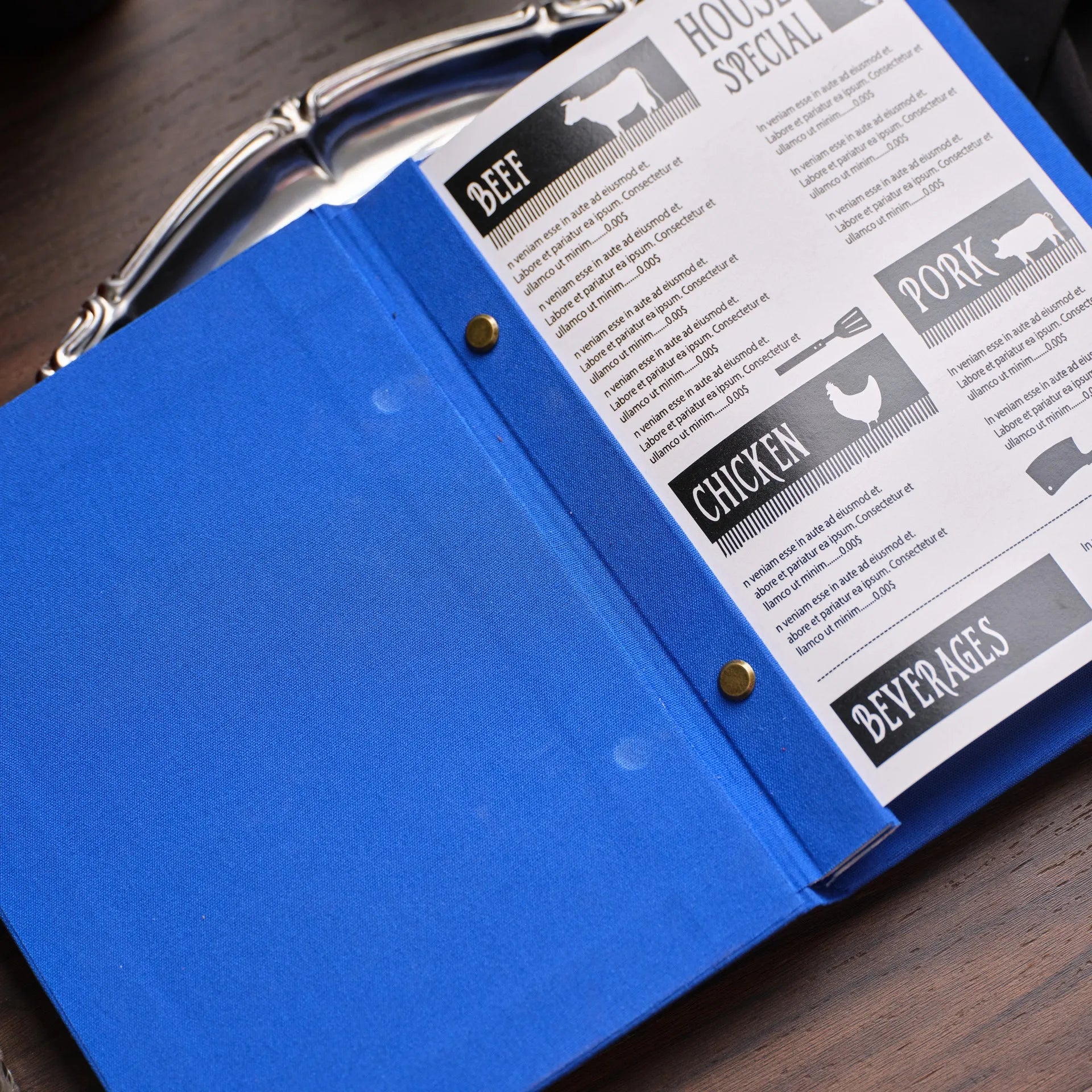 Fabric Menu Folder (TM03A5) - inkohoreca - shop