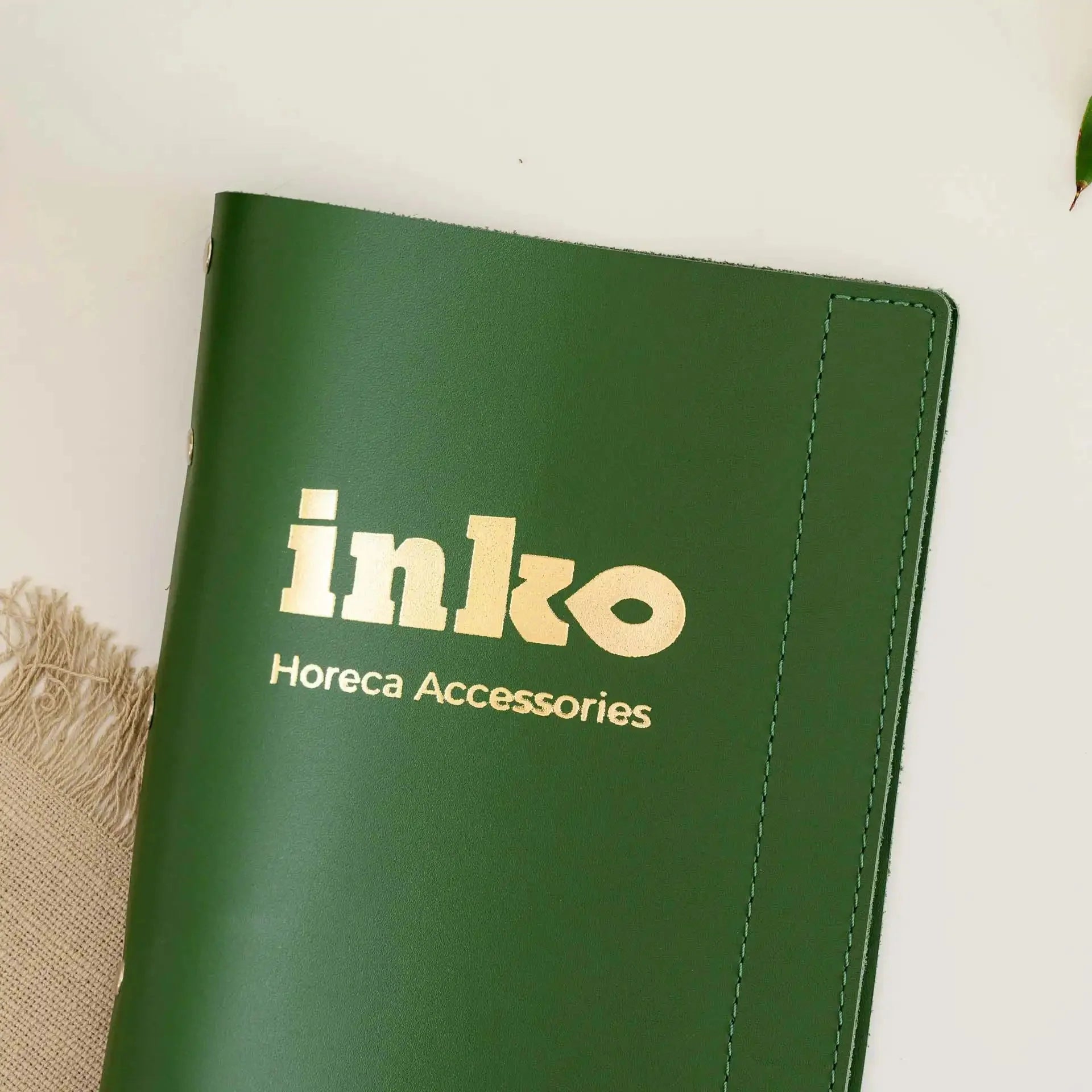 Basic Leather Menu Holder with Ring Binder Mechanism (LM01A5) - inkohoreca - shop