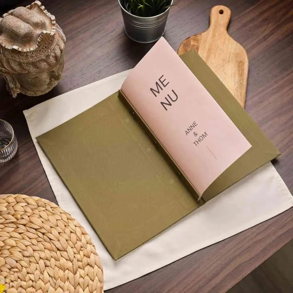 Fabric Drink Menu Folder (TM03A7) - inkohoreca - shop