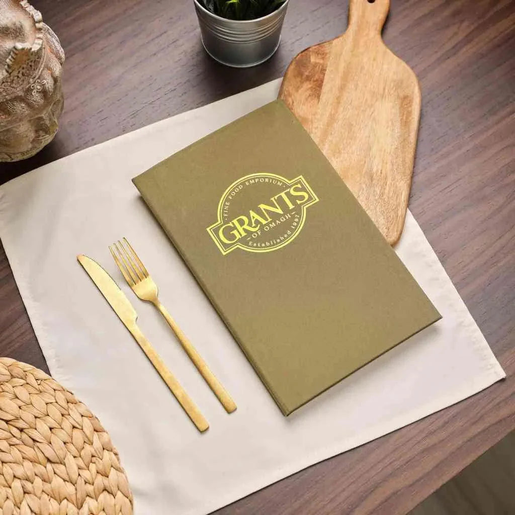 Fabric Drink Menu Folder (TM03A7) - inkohoreca - shop