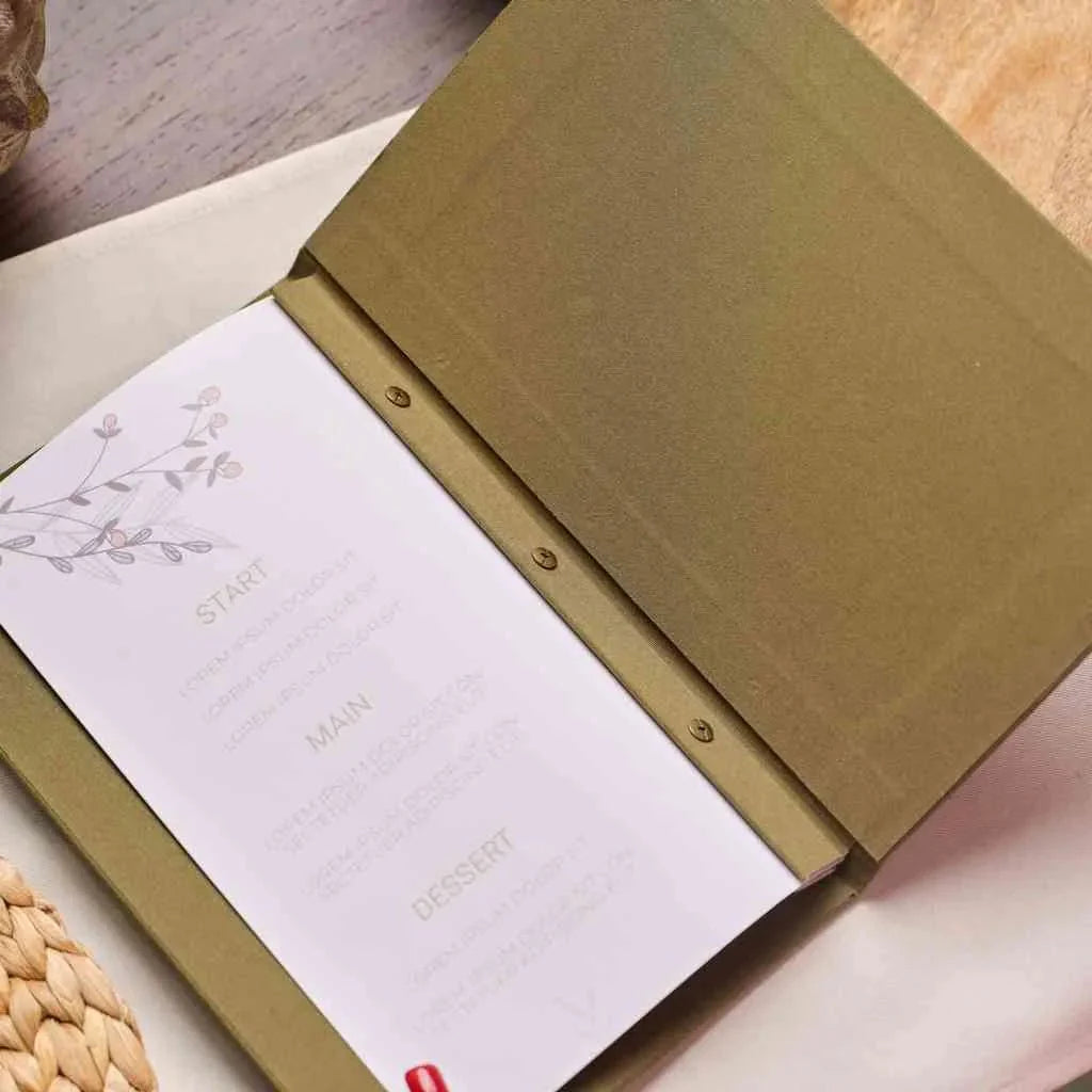 Fabric Drink Menu Folder (TM03A7) - inkohoreca - shop