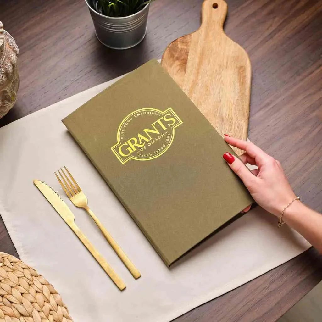 Fabric Drink Menu Folder (TM03A7) - inkohoreca - shop