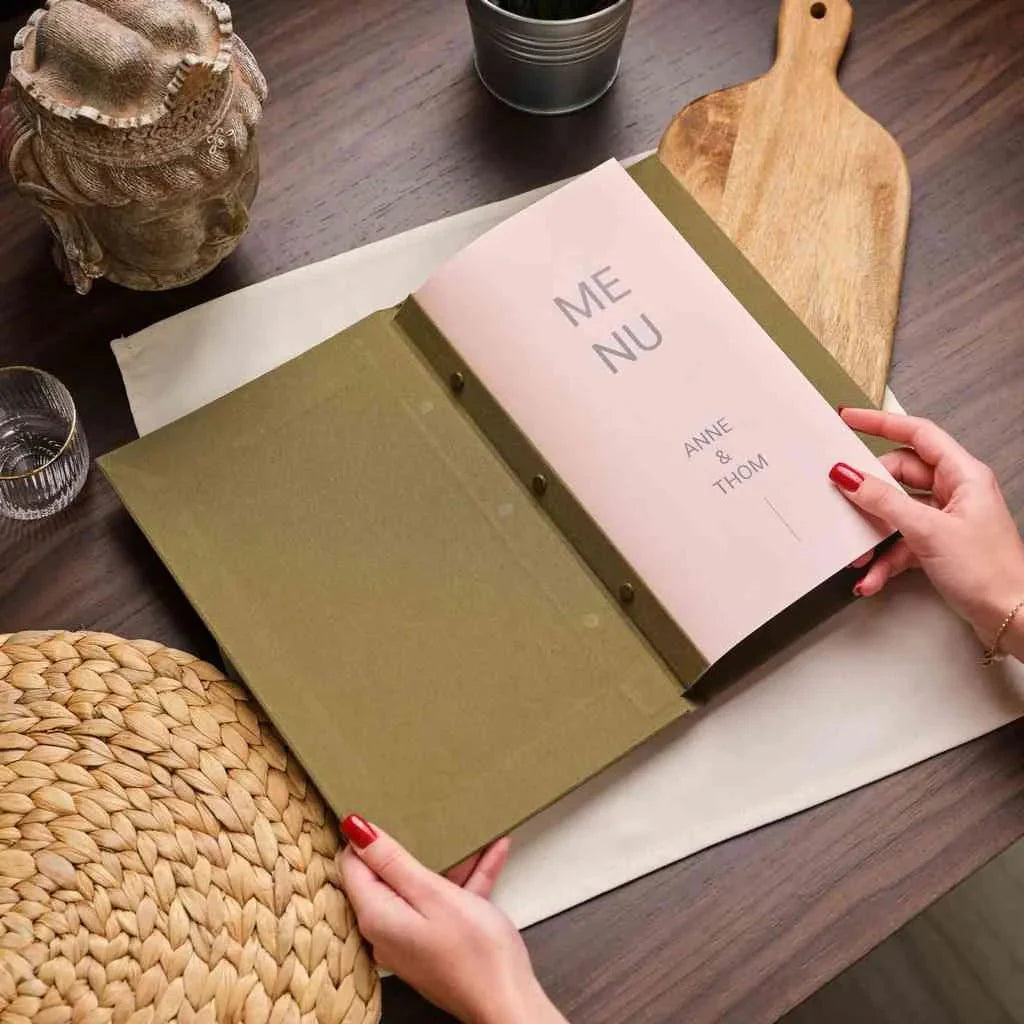Fabric Drink Menu Folder (TM03A7) - inkohoreca - shop