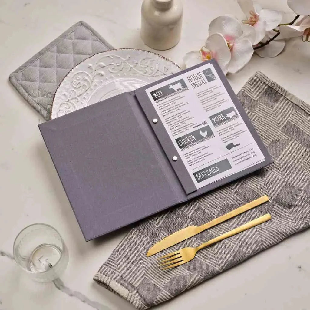 Fabric Menu Folder (TM02A5) - inkohoreca - shop