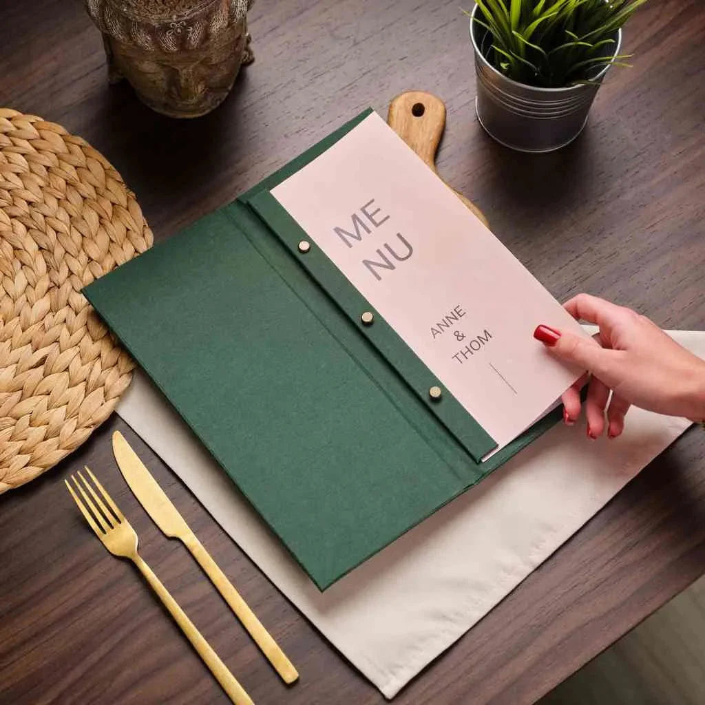 Fabric Restaurant Wine List Folder (TM02A6) - inkohoreca - shop