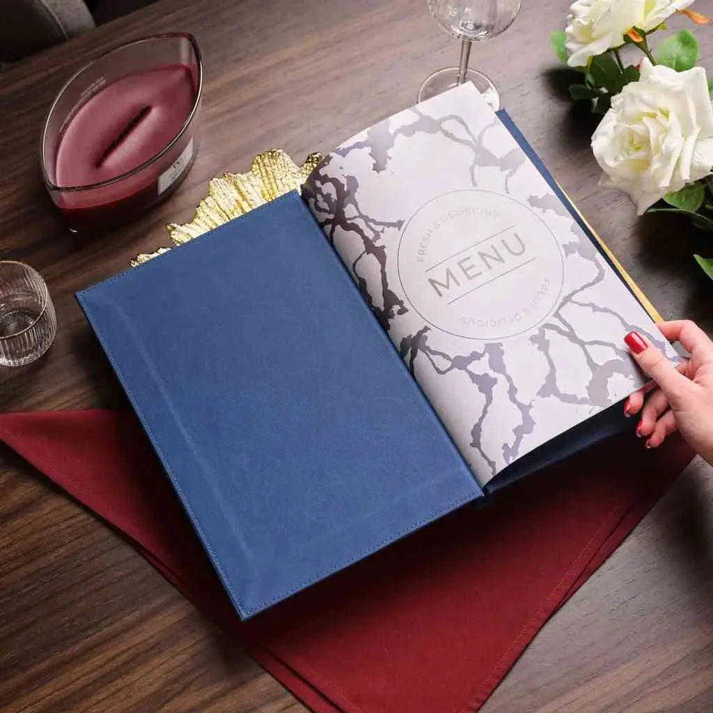 Faux Leather Menu Cover (FM11A4 - N) - inkohoreca - shop