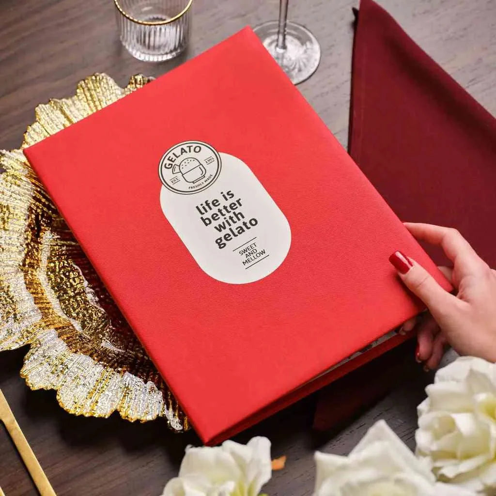 Faux Leather Menu Cover with hidden screws (FM12A4 - N) - inkohoreca - shop