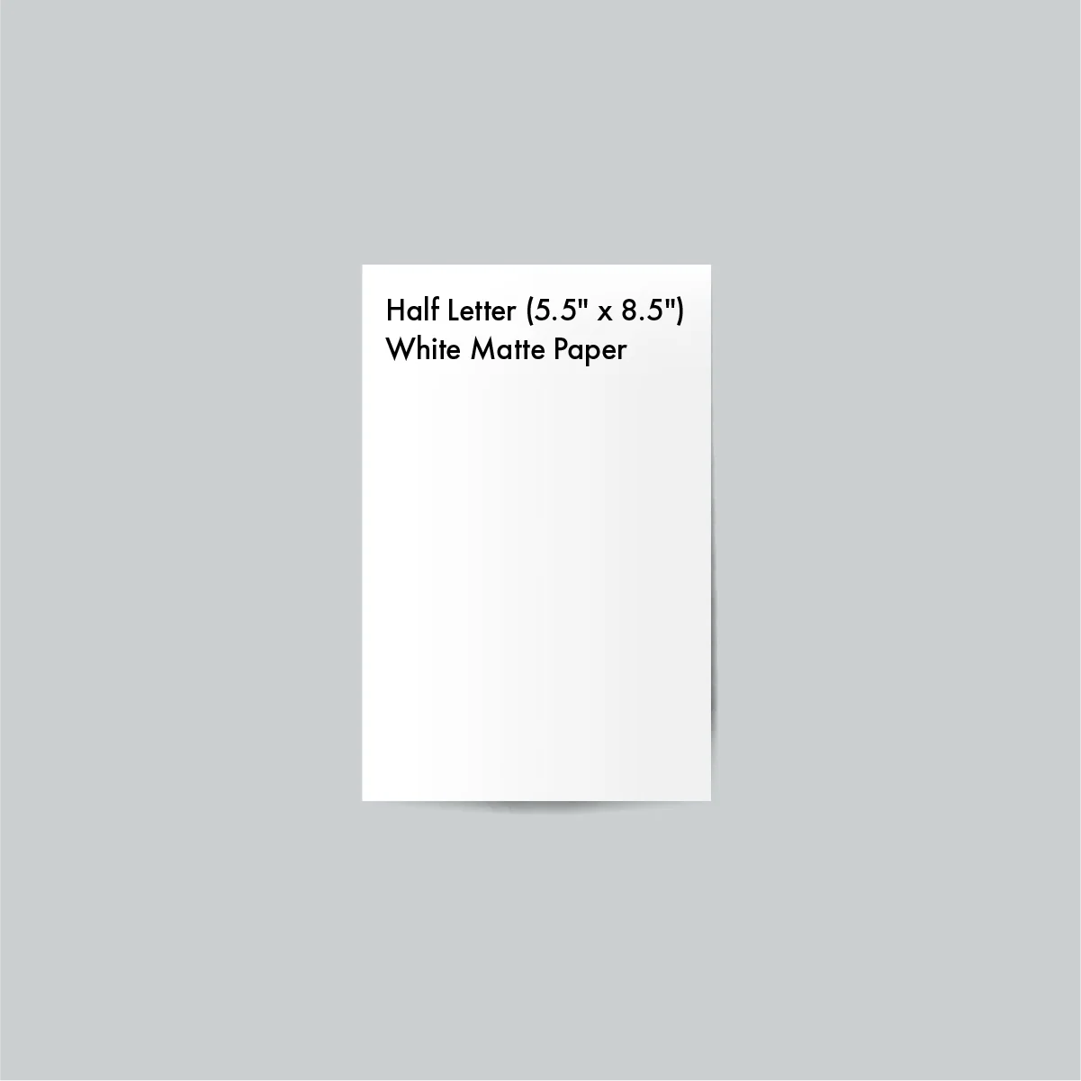 Half Letter (5.5" х 8.5") sized White Matte Paper with Digital Printing - inkohoreca - shop