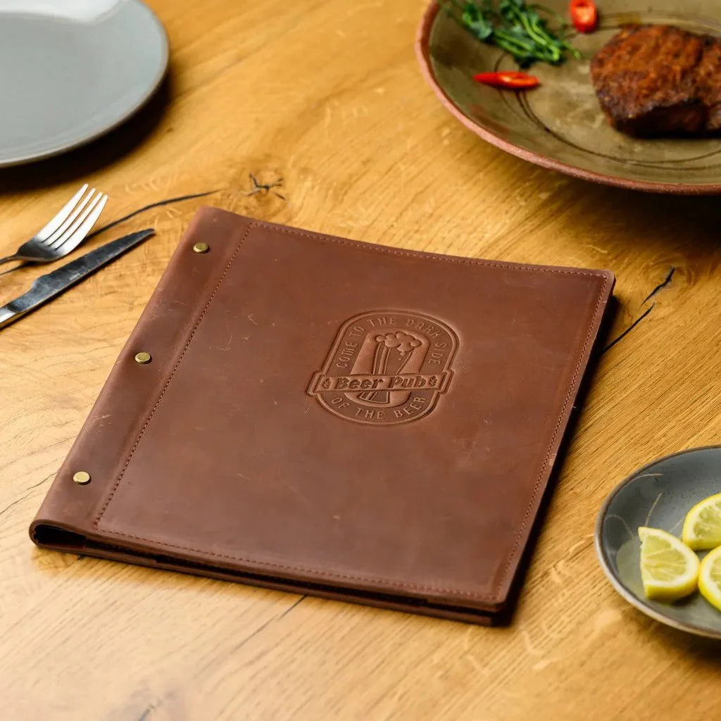 Professional menu booklet for brand-conscious businesses.