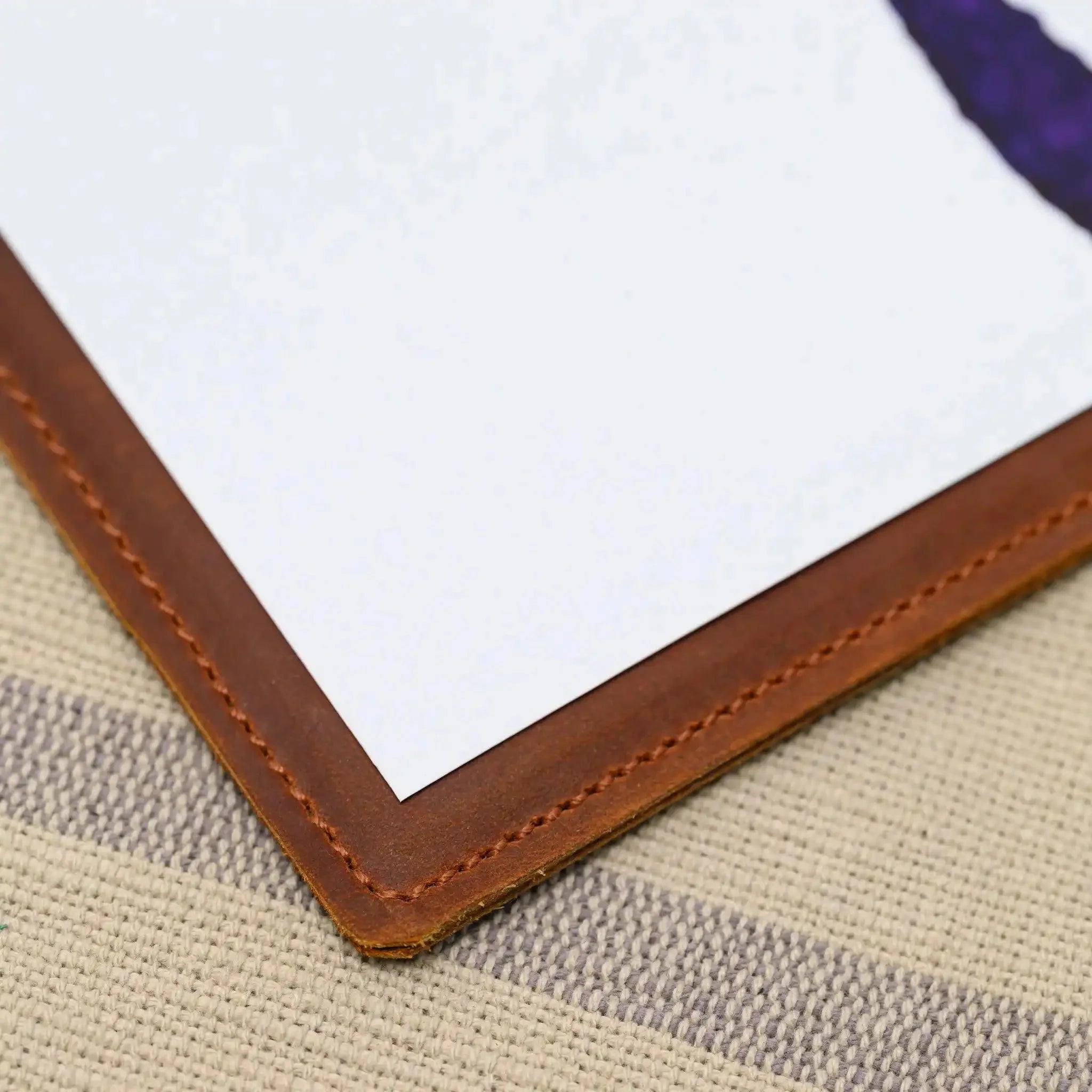 Leather Menu Board with Clip (LM14A4) - inkohoreca - shop