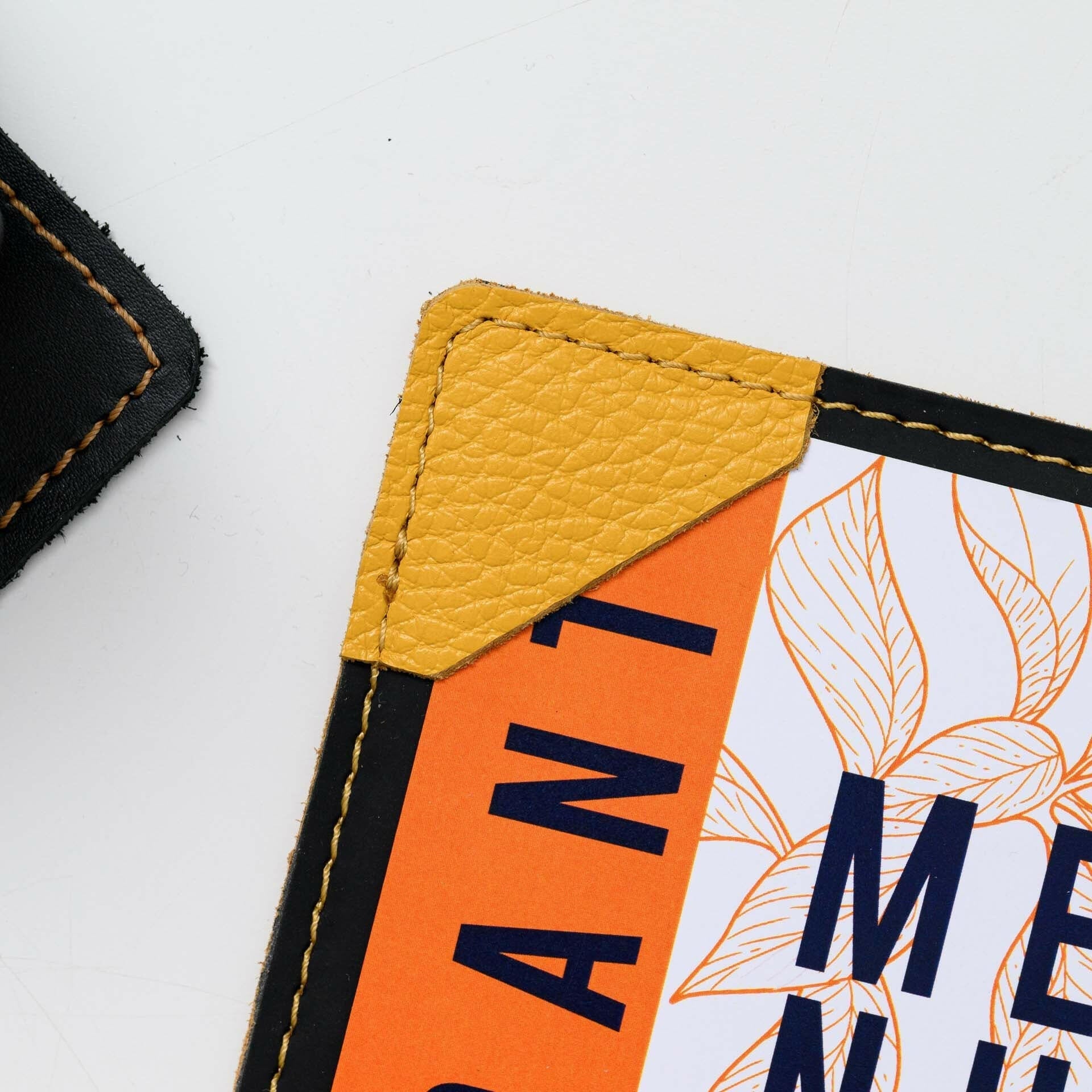Leather Menu Clipboard with Corner Fixings and Black Coloured Back - inkohoreca - shop