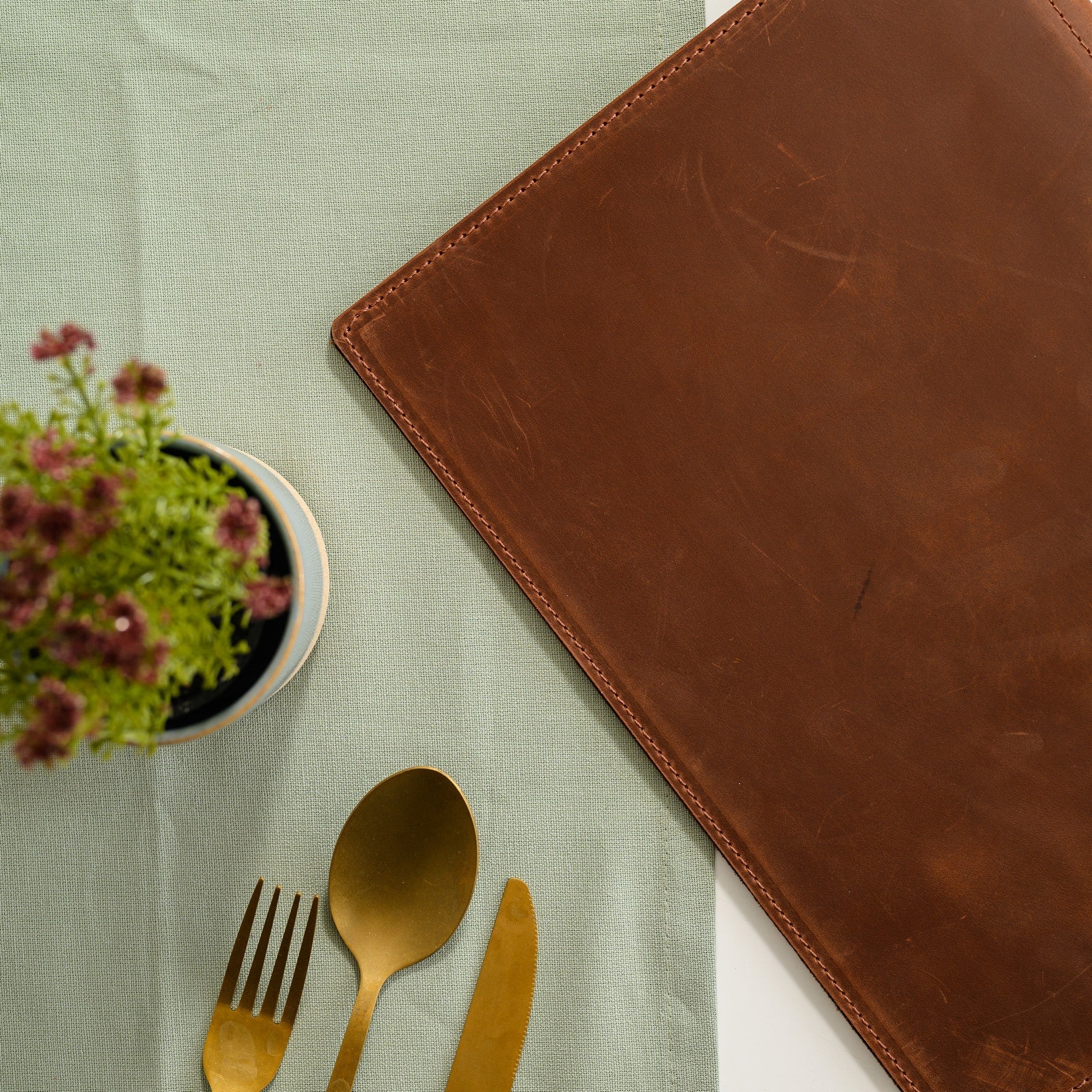 Leather Menu Hardcover suitable for A4 Sheets (LM12A4) - inkohoreca - shop