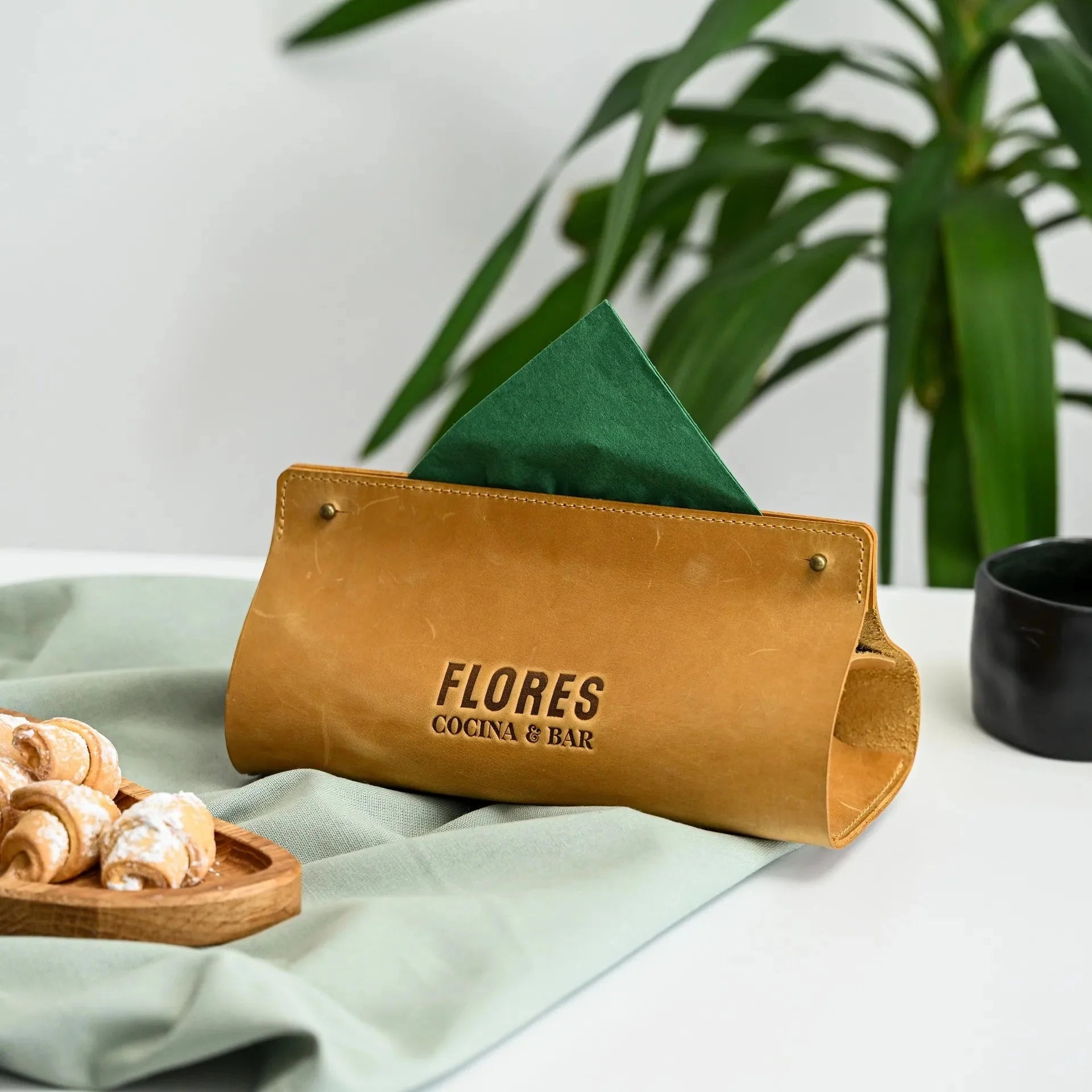 Leather Napkin Holder (LNH02) - inkohoreca - shop