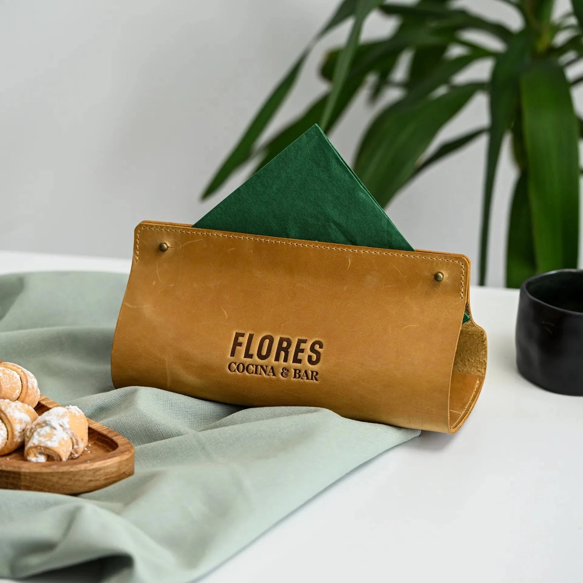 Leather Napkin Holder (LNH02) - inkohoreca - shop