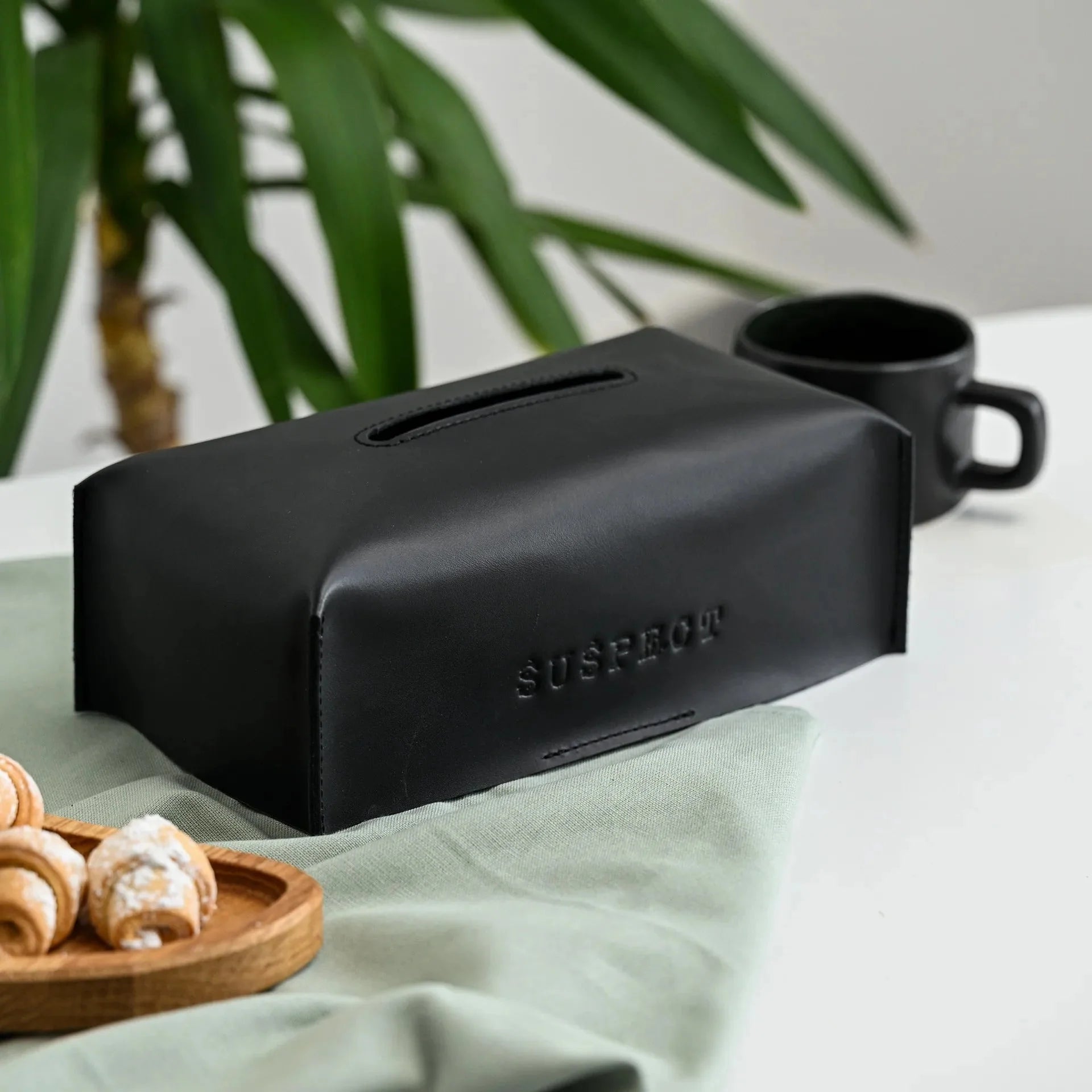 Leather Tissue Box (LNH01) - inkohoreca - shop