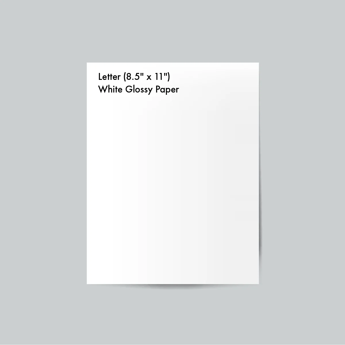 Letter (8.5" х 11") sized White Glossy Paper with Digital Printing - inkohoreca - shop
