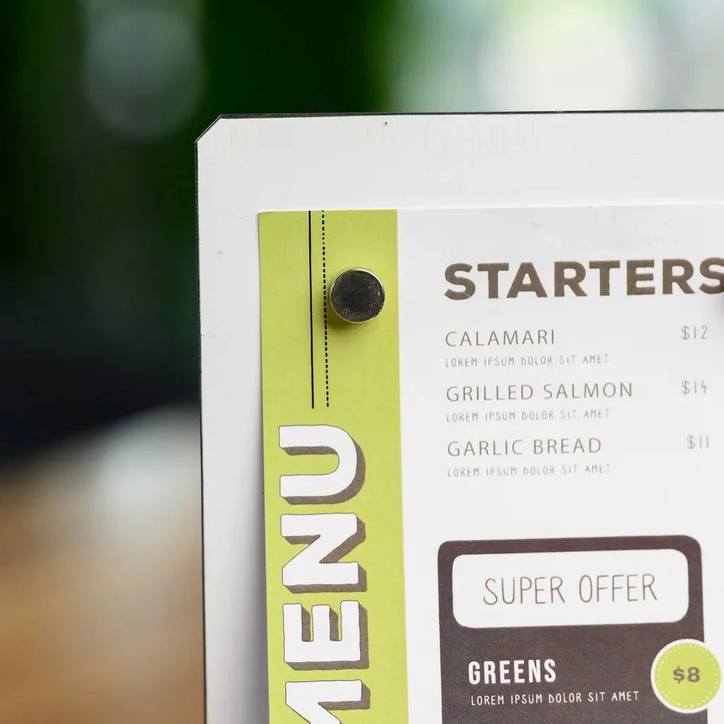 Magnetic Table Stand Menu Holder for A6 (TT497A6) - inkohoreca - shop