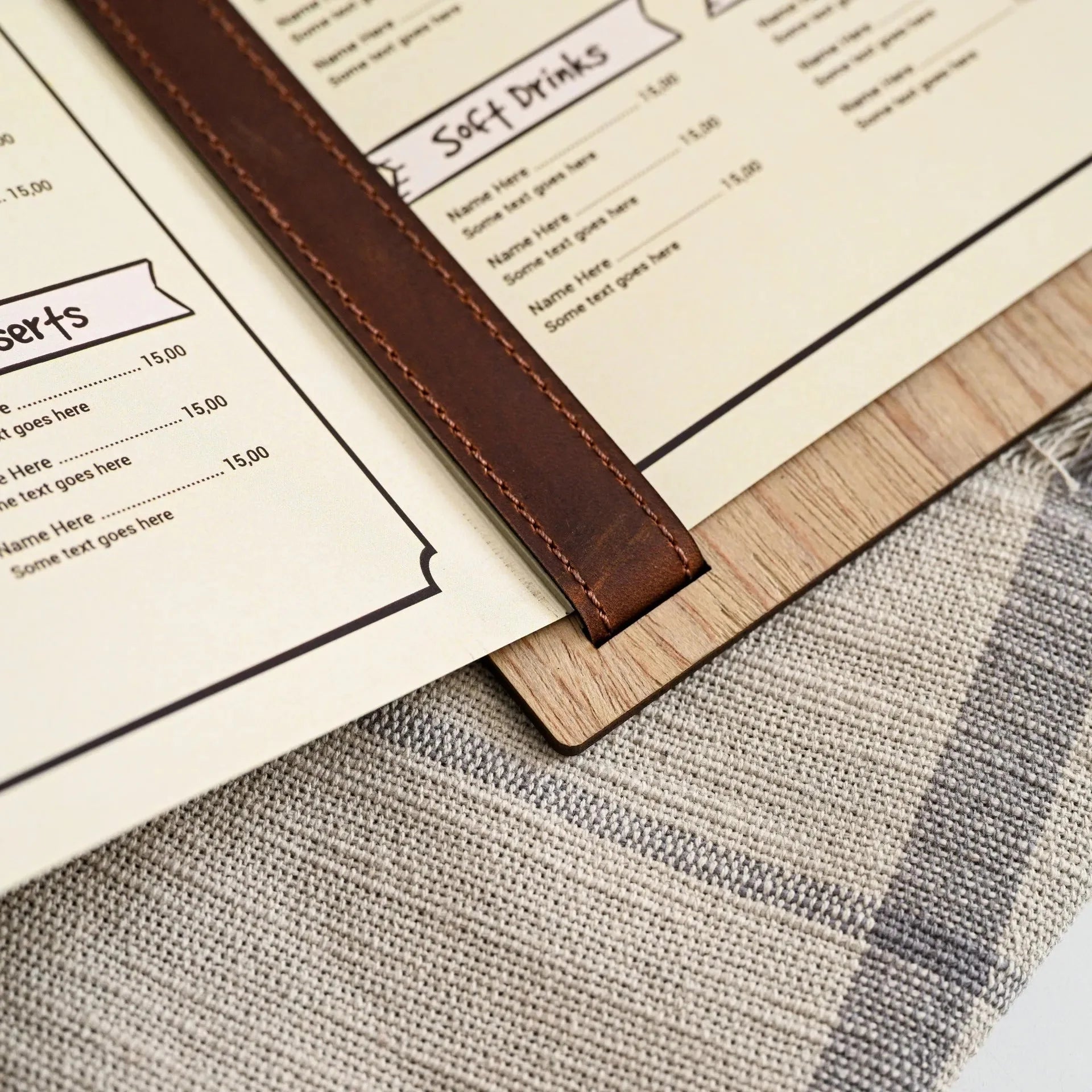 Menu Board made of Veenered HDF - inkohoreca - shop