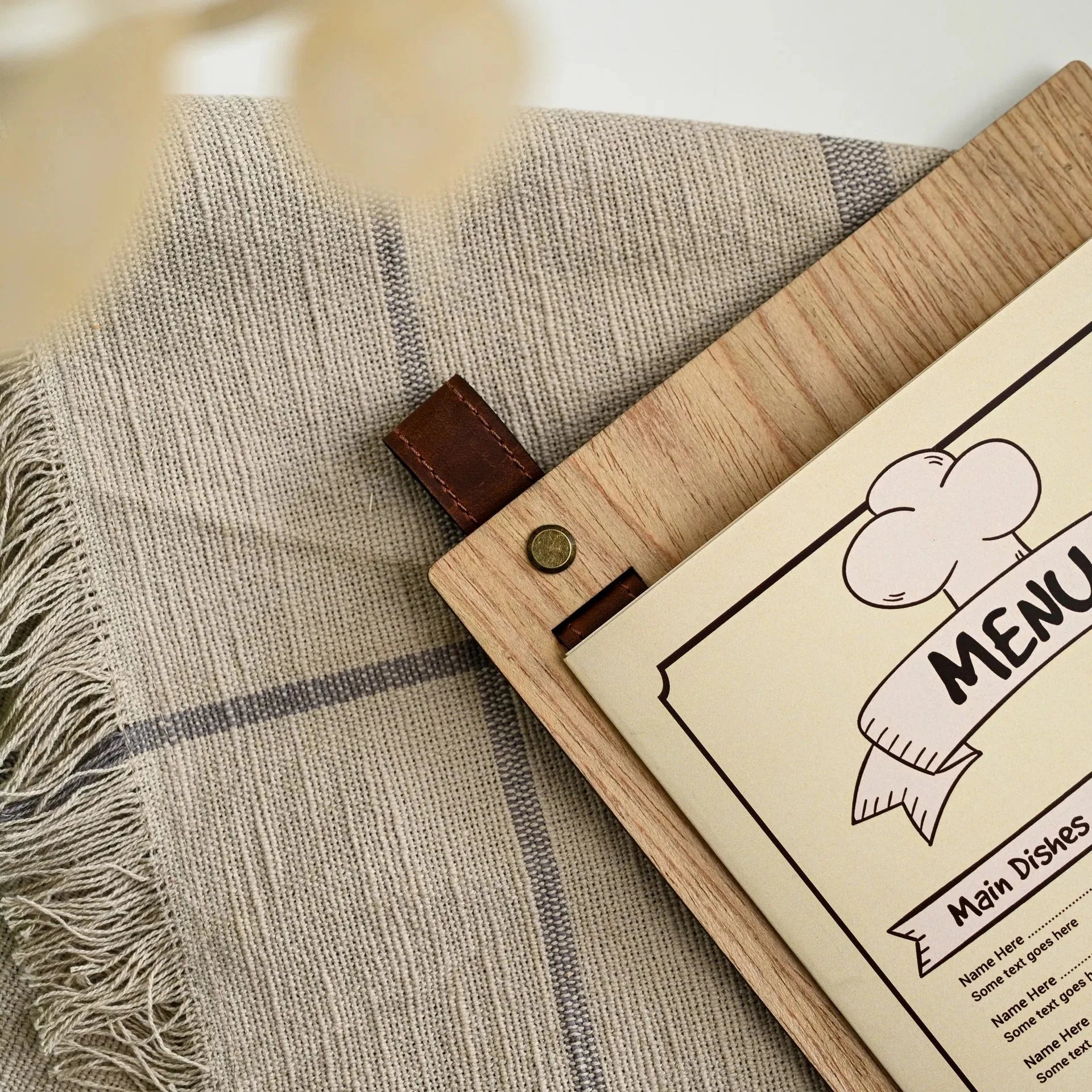Menu Board made of Veenered HDF - inkohoreca - shop