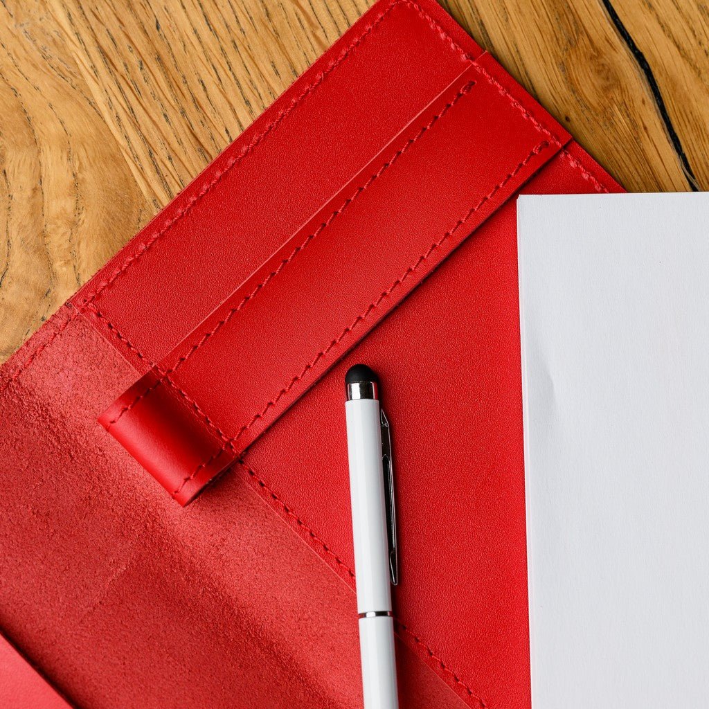 Classic Capri leather notepad for restaurant staff, featuring a high-quality finish and a compact design for everyday use.