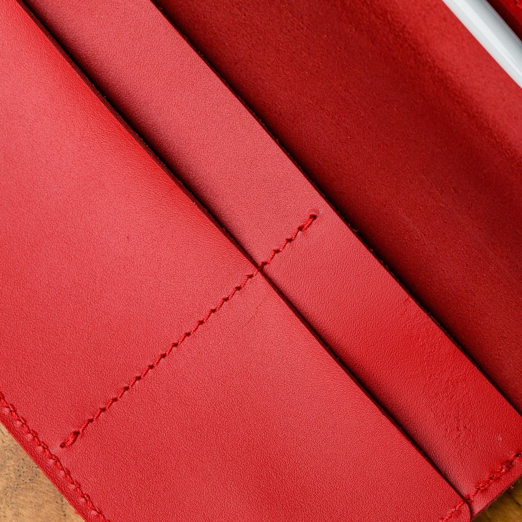 Luxury Capri leather waiter notebook with a professional look, crafted for durability and practicality in the hospitality industry.