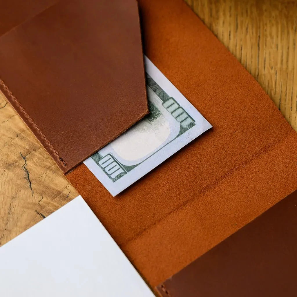 Crazy Horse Leather Waiter Notepad – Water-Resistant, Durable, and Designed for Daily Use