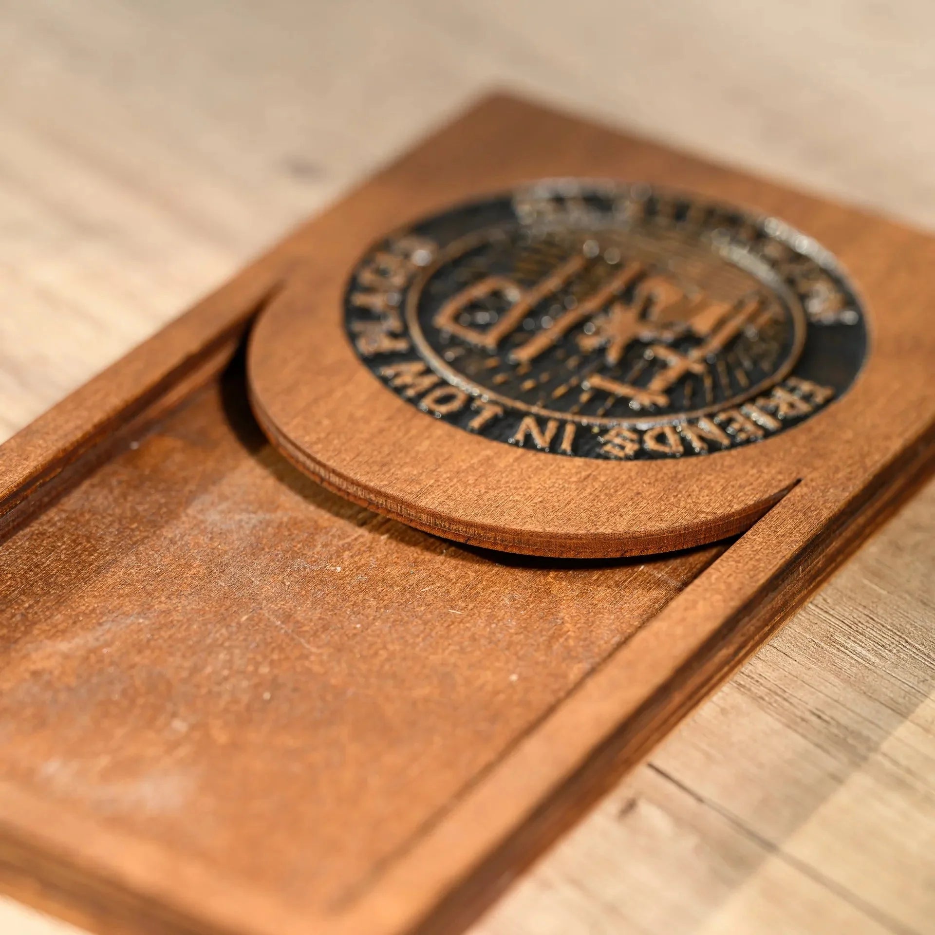 Plywood Envelope Bill Holder with a limiter in the lower part (R207) - inkohoreca - shop