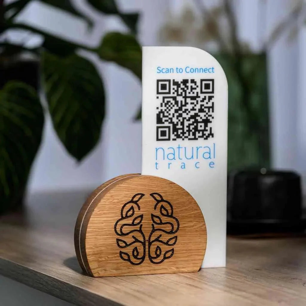 QR Menu Sign on Acrylic Table Stand (QW02) - inkohoreca - shop
