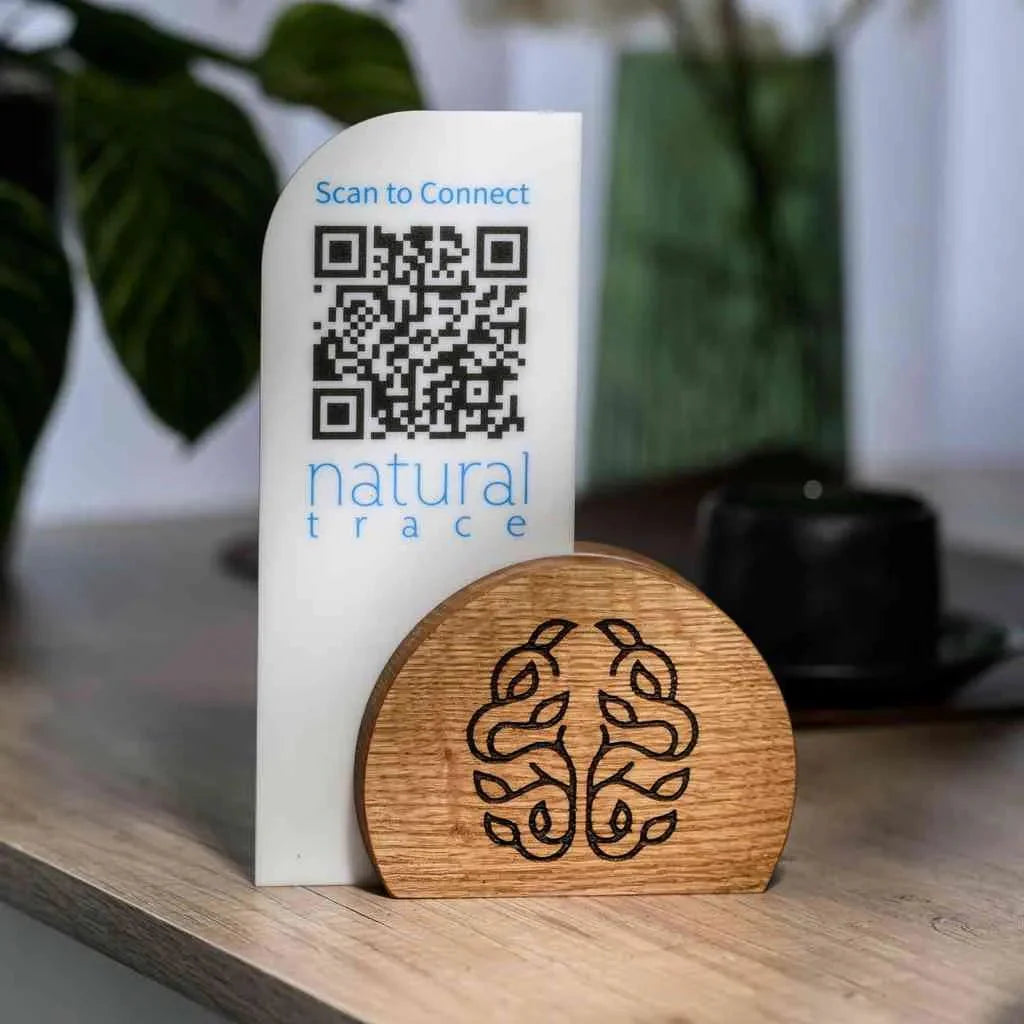 QR Menu Sign on Acrylic Table Stand (QW02) - inkohoreca - shop