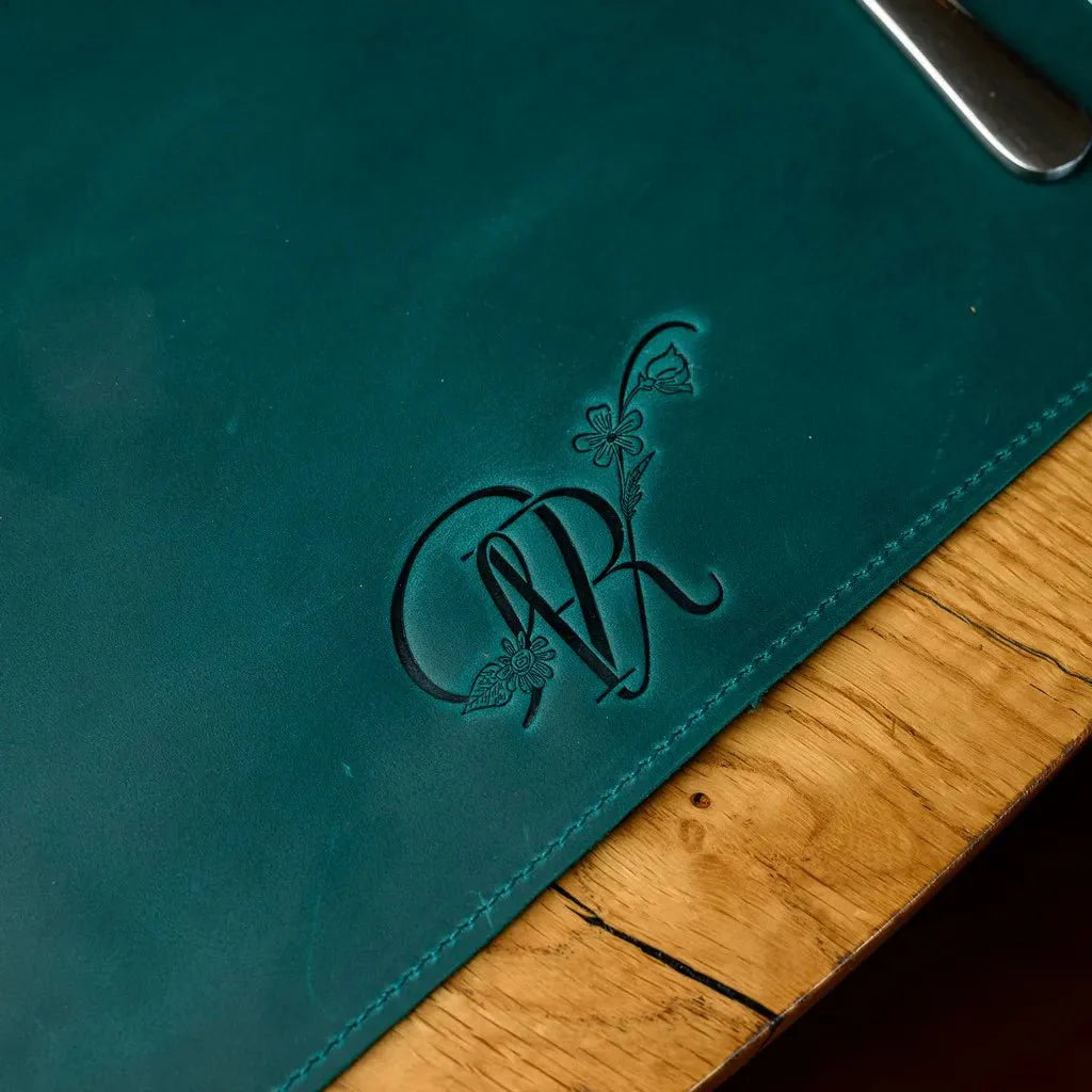 Stylish and durable Crazy Horse leather placemat, ideal for home dining, luxury restaurants, and professional office table settings.