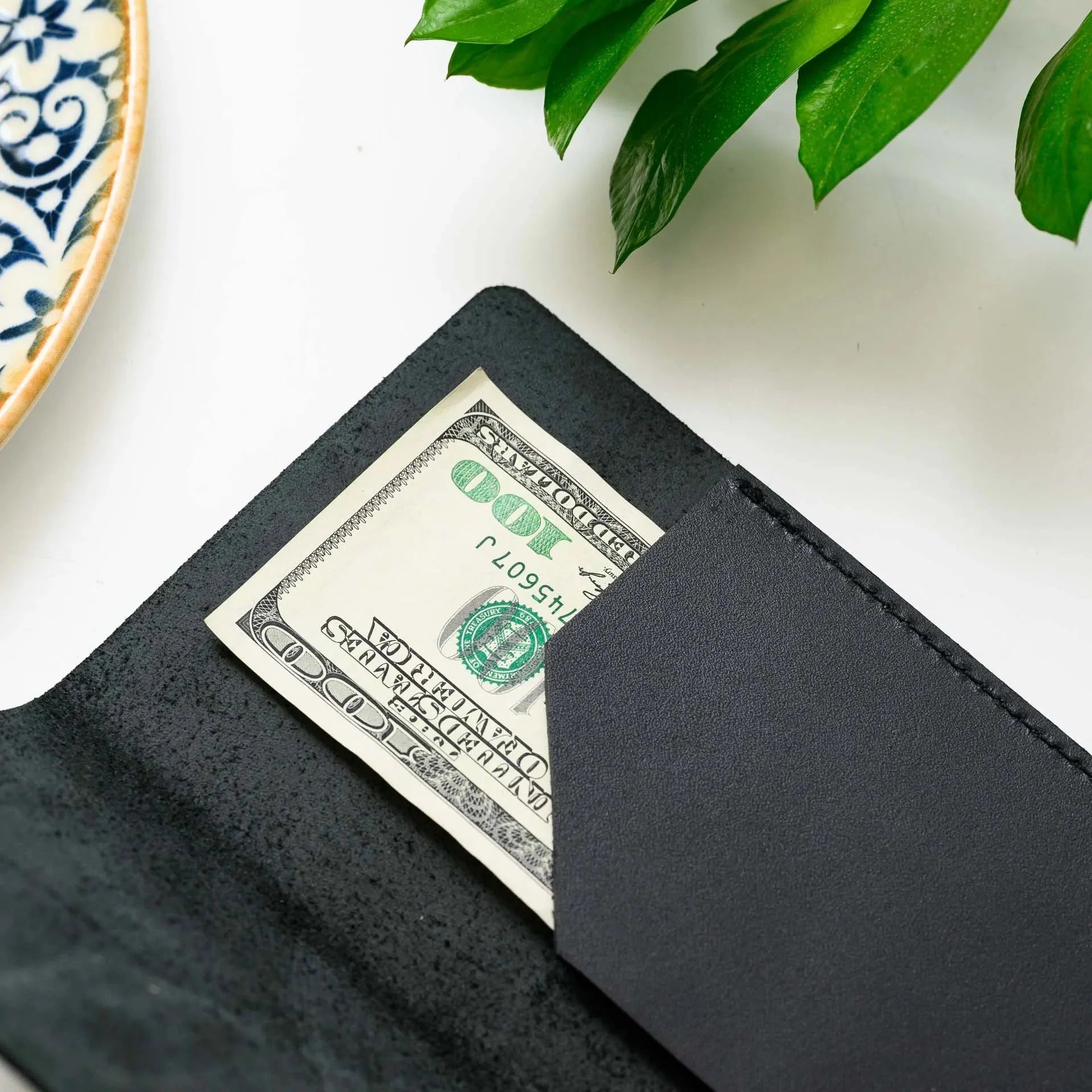 Simple Leather Check Presenter (LH08) - inkohoreca - shop