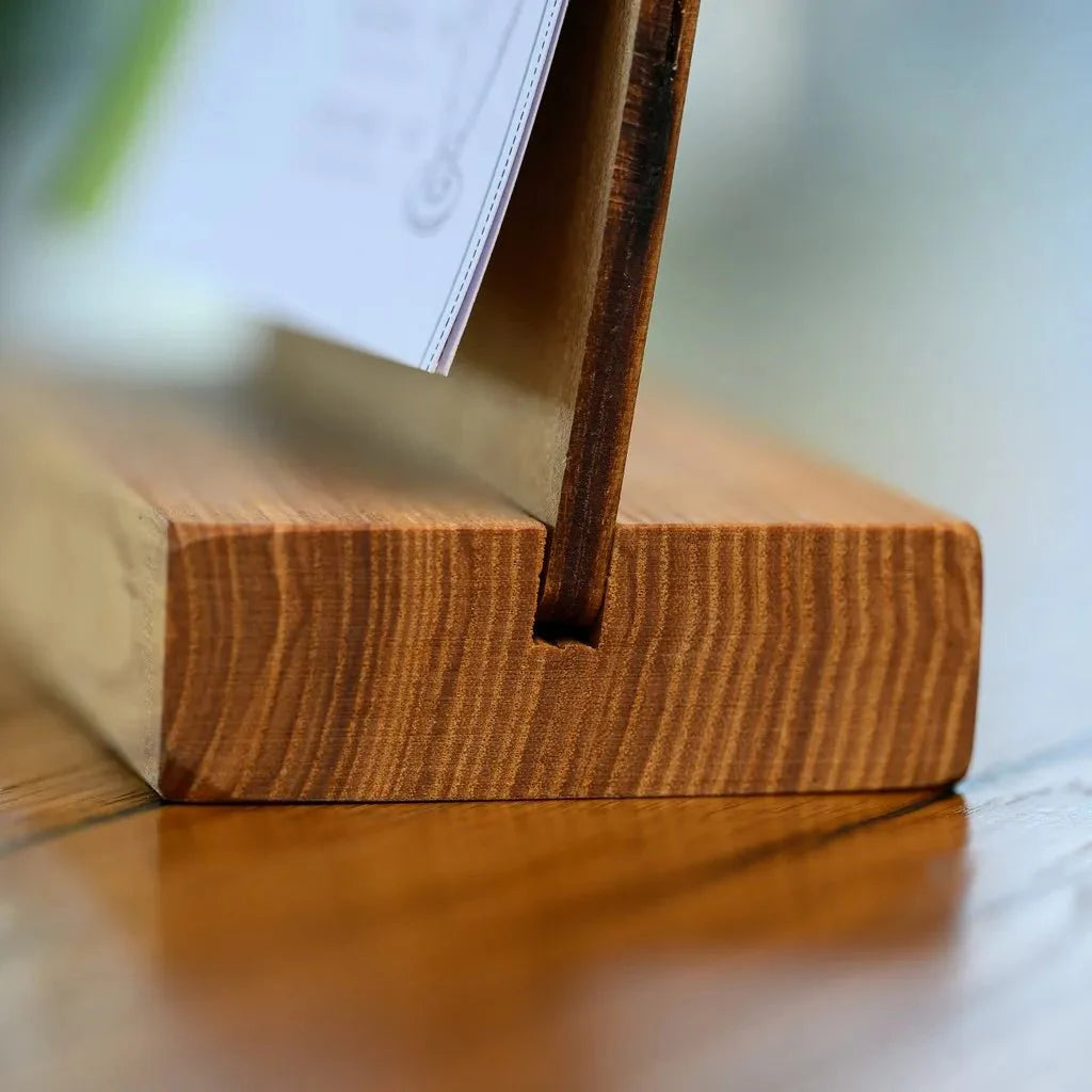 Table Stand Menu Holder for A5 Sheets with Brass Binder (TT419A5) - inkohoreca - shop