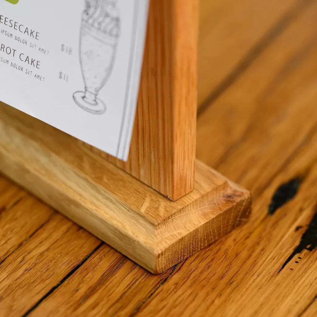 Table Stand Menu Holder with Golden Coloured Clip (TT409A5) - inkohoreca - shop