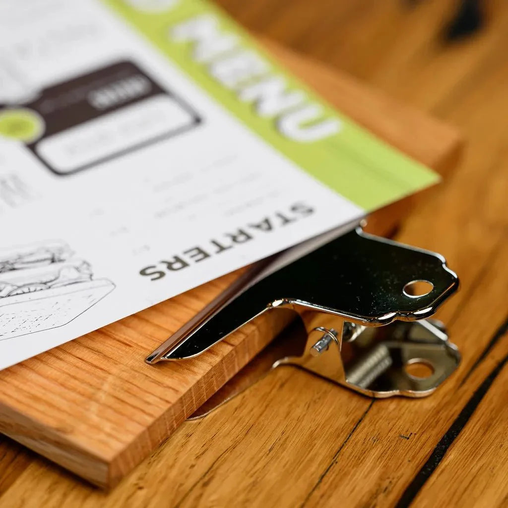 Table Stand Menu Holder with Silver Coloured Clip (TT410A5) - inkohoreca - shop
