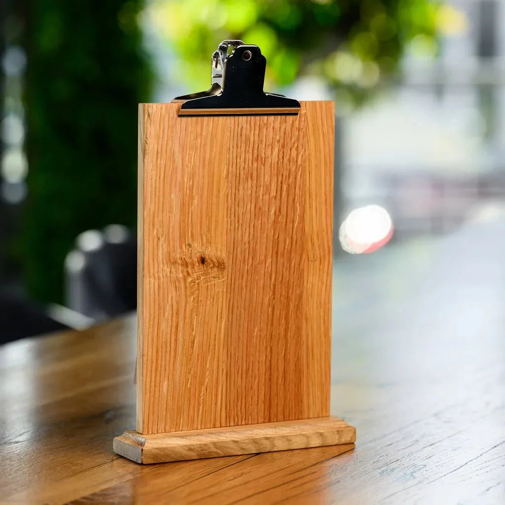 Table Stand Menu Holder with Silver Coloured Clip (TT410A5) - inkohoreca - shop