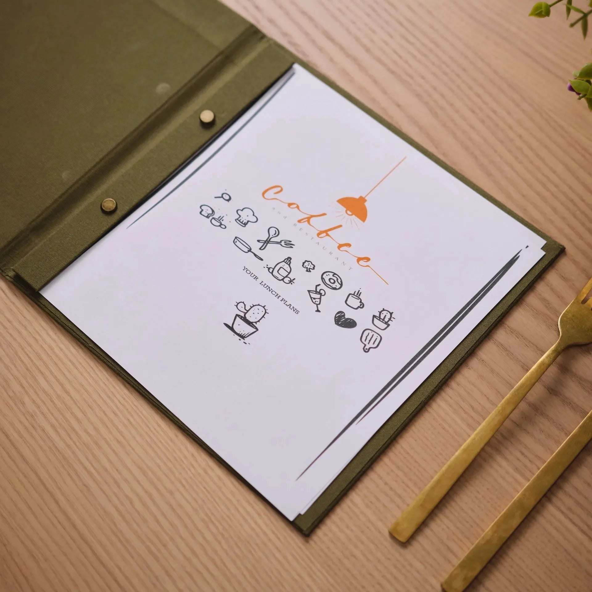 Textile Menu Holder (TM02A10) - inkohoreca - shop