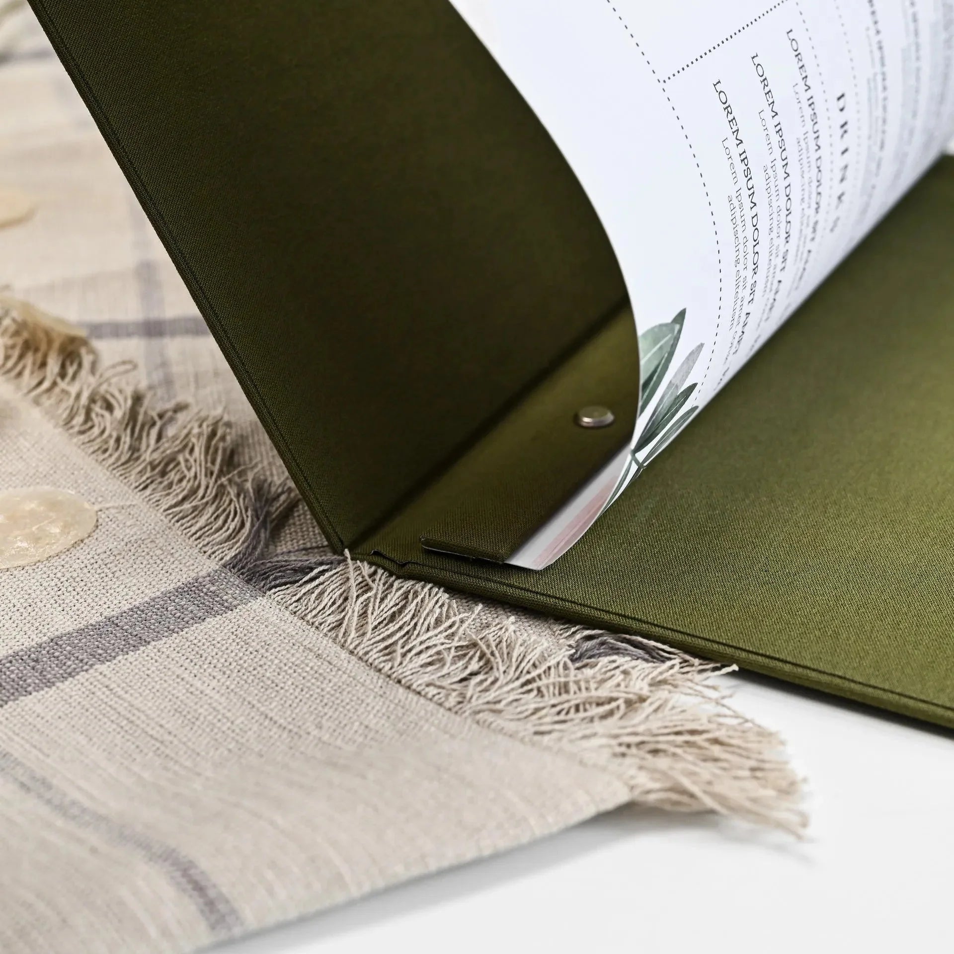 Textile Menu Holder (TM02A4) - inkohoreca - shop