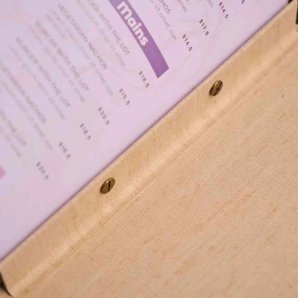 Fabric Menu Folder (TM13A10-c) - inkohoreca - shop