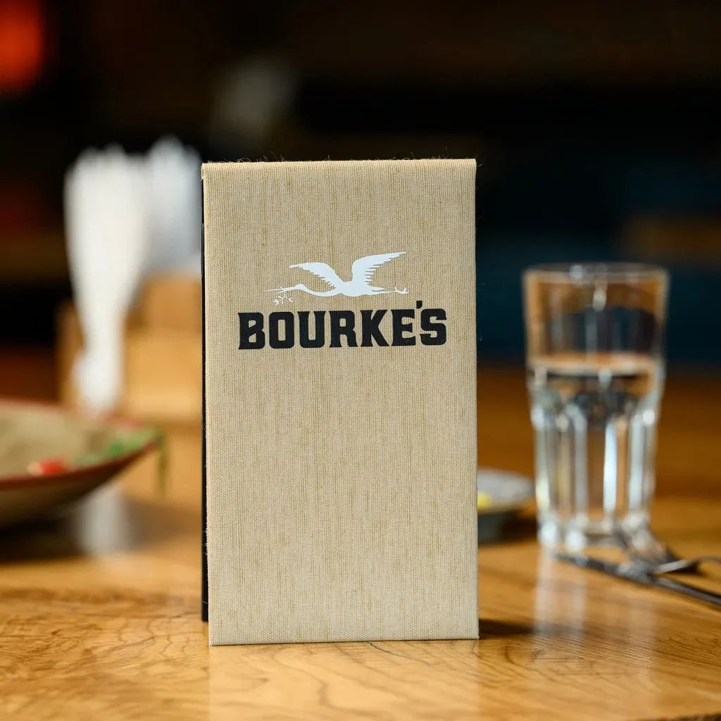 Textile Notebook with a hardcover back designed for waiters, providing a durable and professional solution for order-taking and note management in fast-paced hospitality environments.