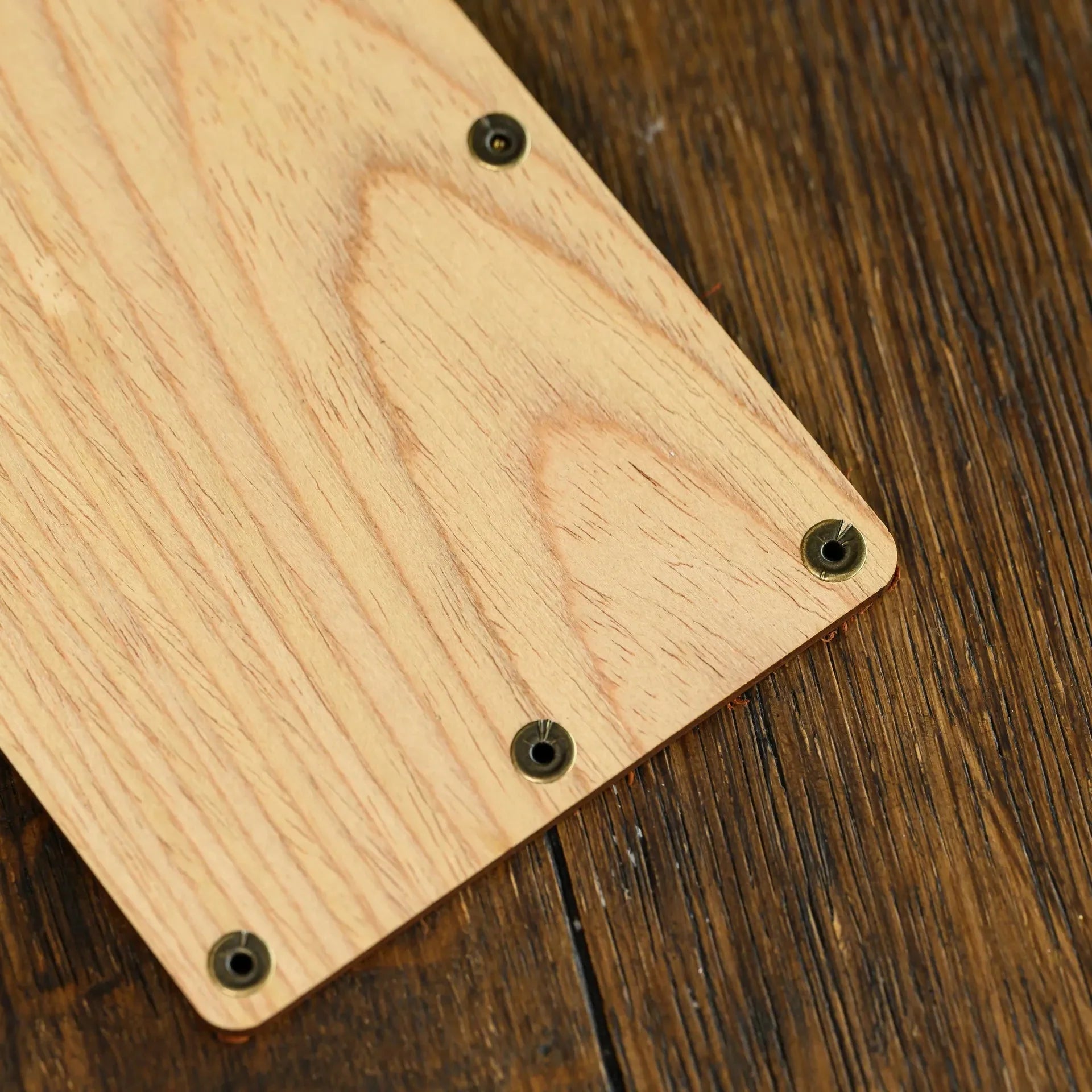 Veneered HDF Check Presenter witn Brass Binder in Light Oak Colour - inkohoreca - shop