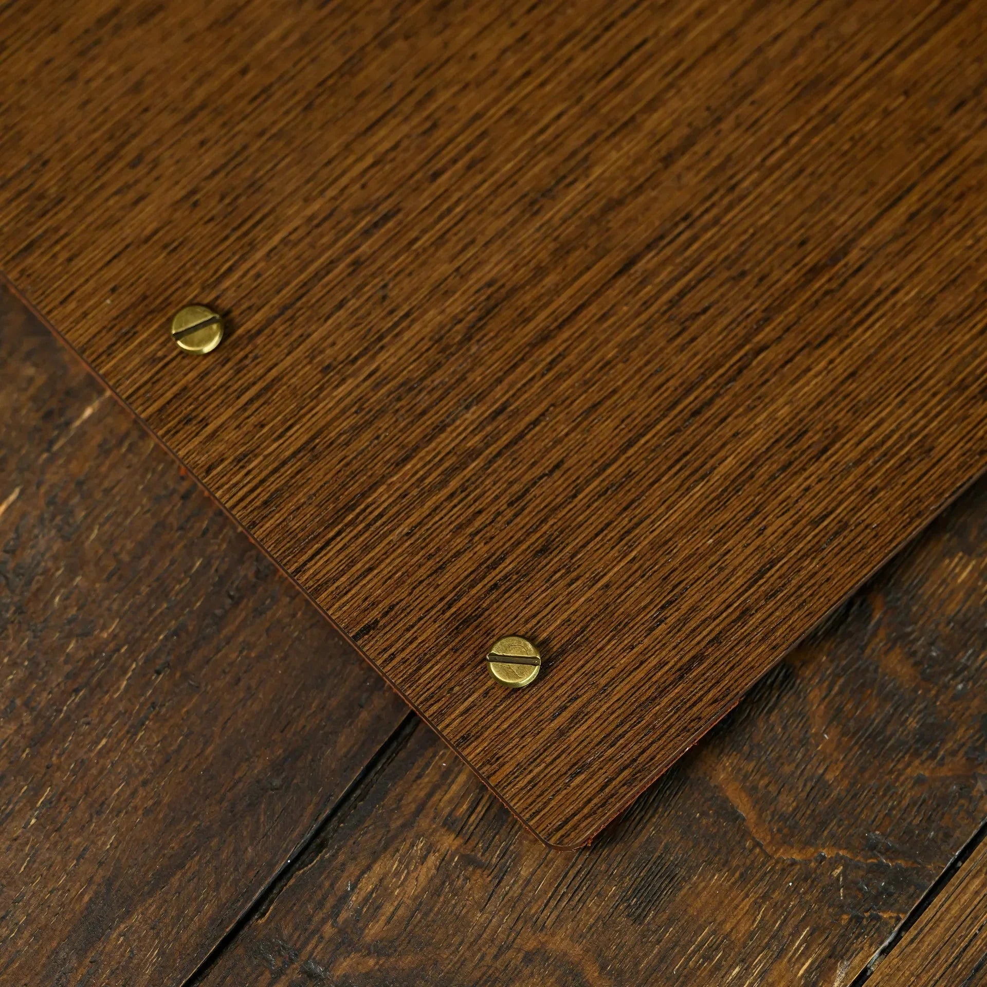 Veneered HDF Menu Board in Dark Walnut Colour - inkohoreca - shop