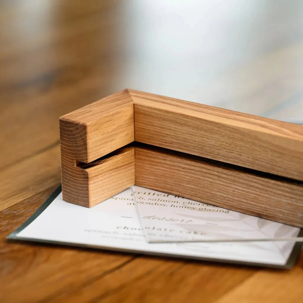 Wooden Acrylic Table Stand Menu Holder (TT417A5) - inkohoreca - shop