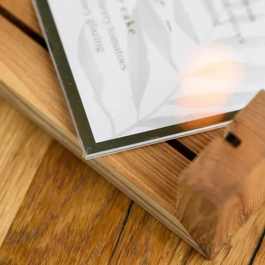 Wooden Acrylic Table Stand Menu Holder (TT417A5) - inkohoreca - shop