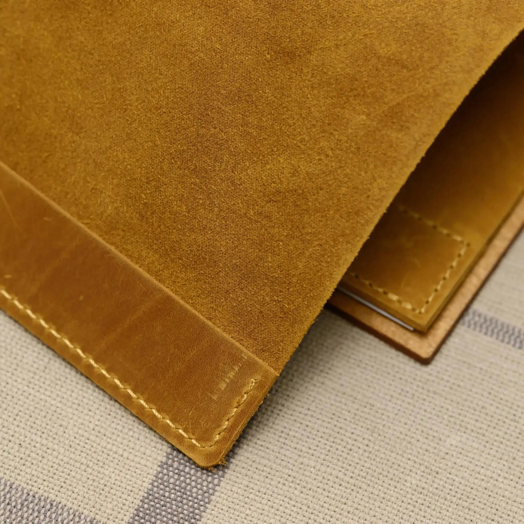 Wooden Menu Board with Crazy Horse Leather Cover and Clip (P03A4) - inkohoreca - shop