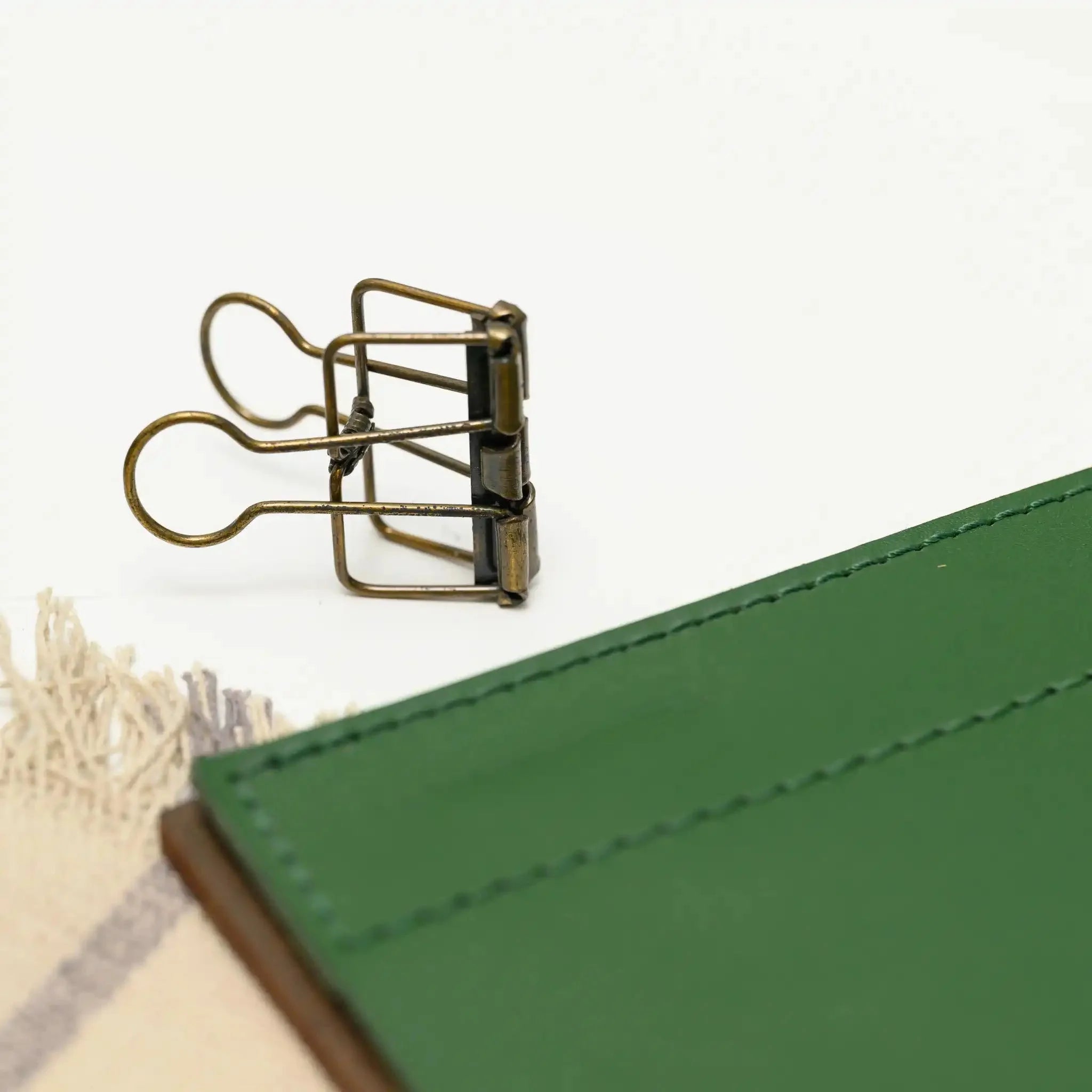 Wooden Menu Board with Leather Cover with Brass Binders (P04A4) - inkohoreca - shop