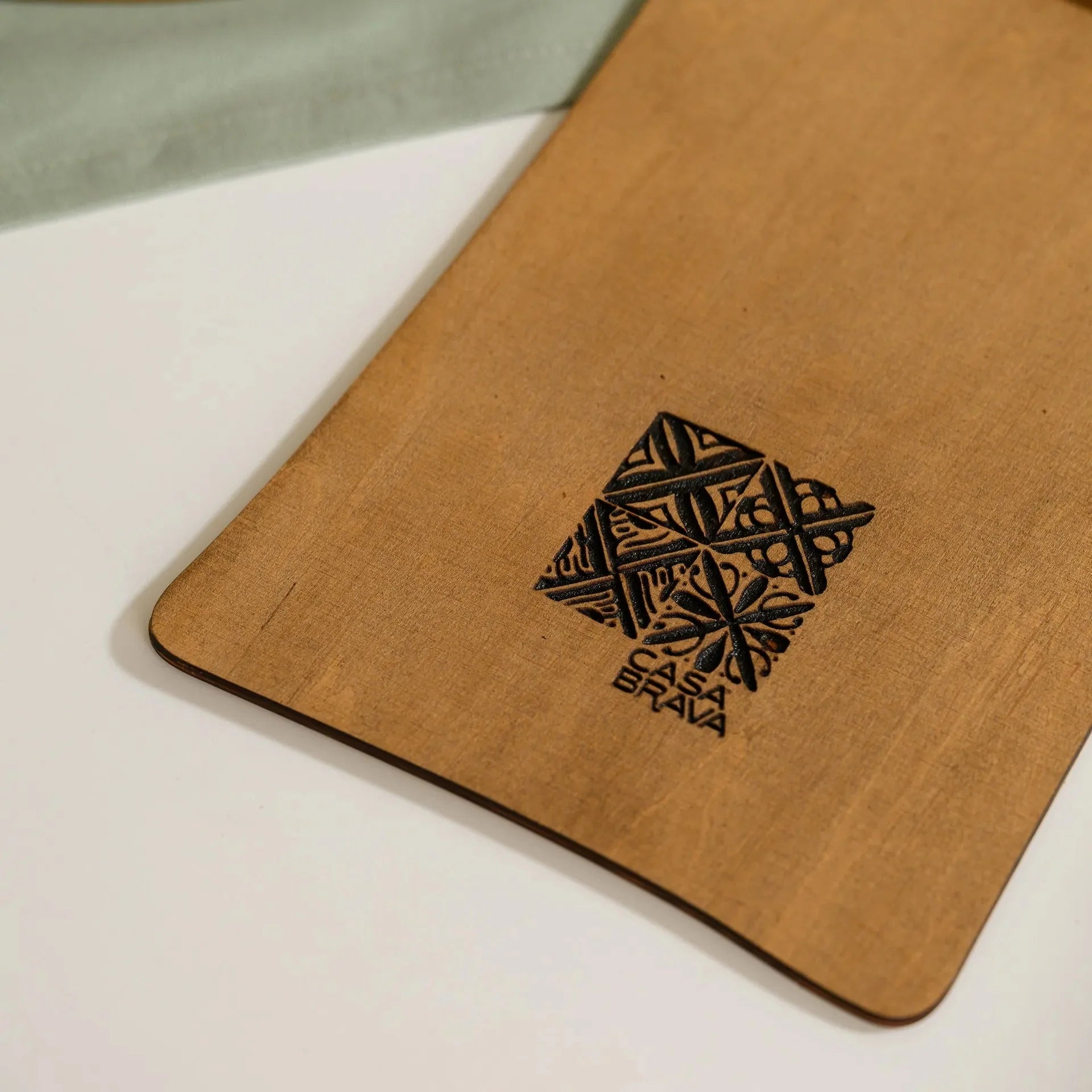 Wooden Menu Board with Ring Binder (P10A5) - inkohoreca - shop
