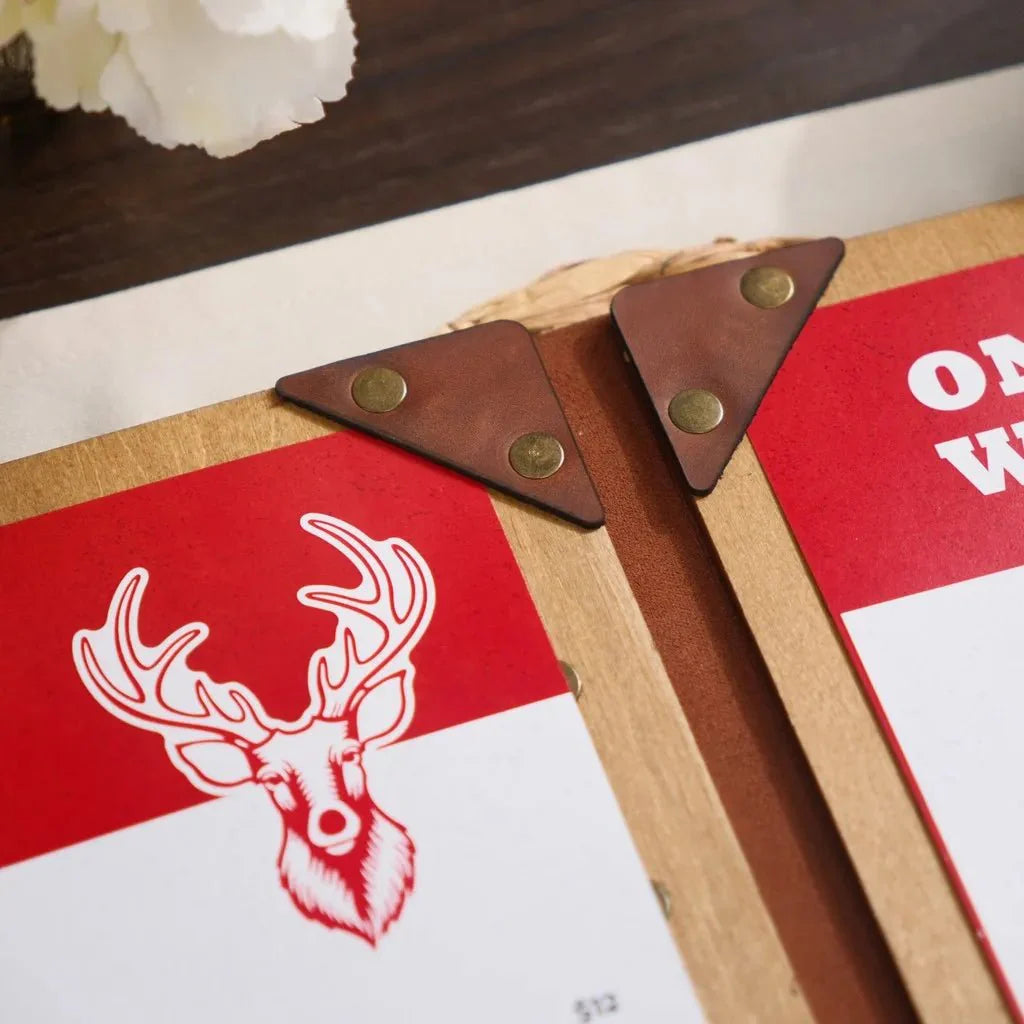 Elegant menu covers for restaurants with a professional finish.