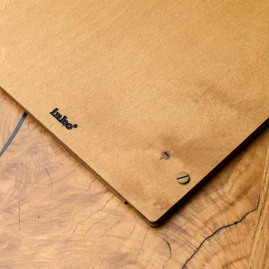 Custom menu covers restaurant made from high-quality wood.