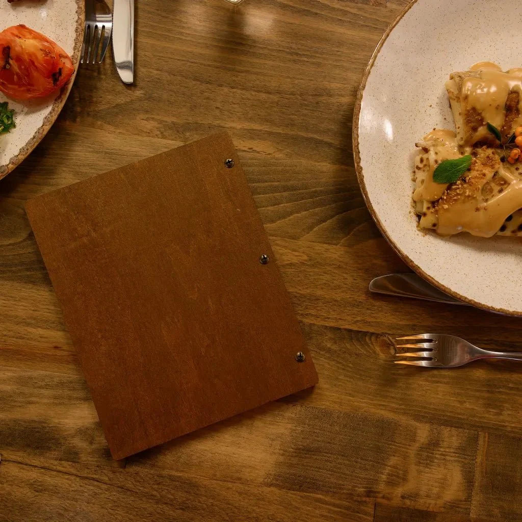 Functional restaurant menu sleeves for an organized presentation.