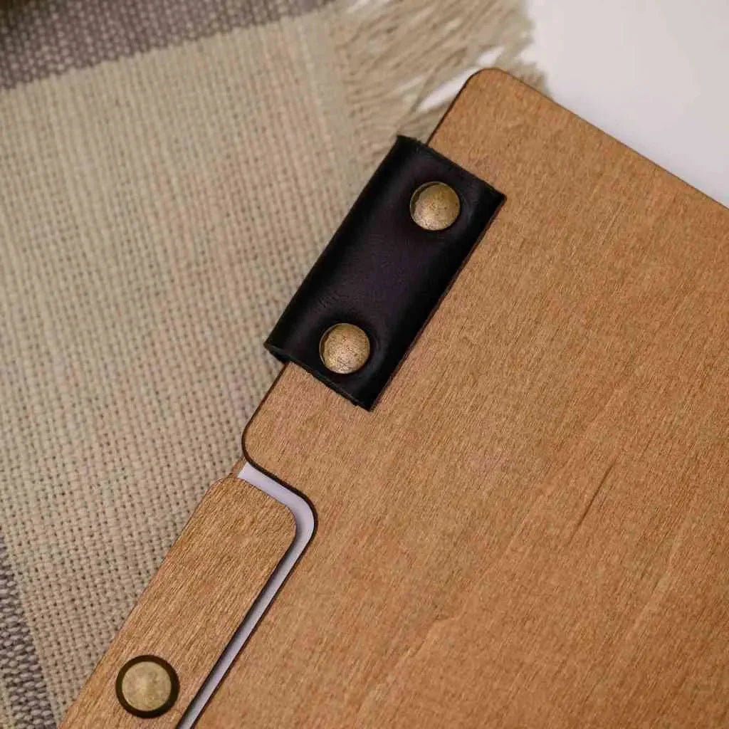 Wooden Menu Holder fastened with Plank Fixing (M02A2) - inkohoreca - shop